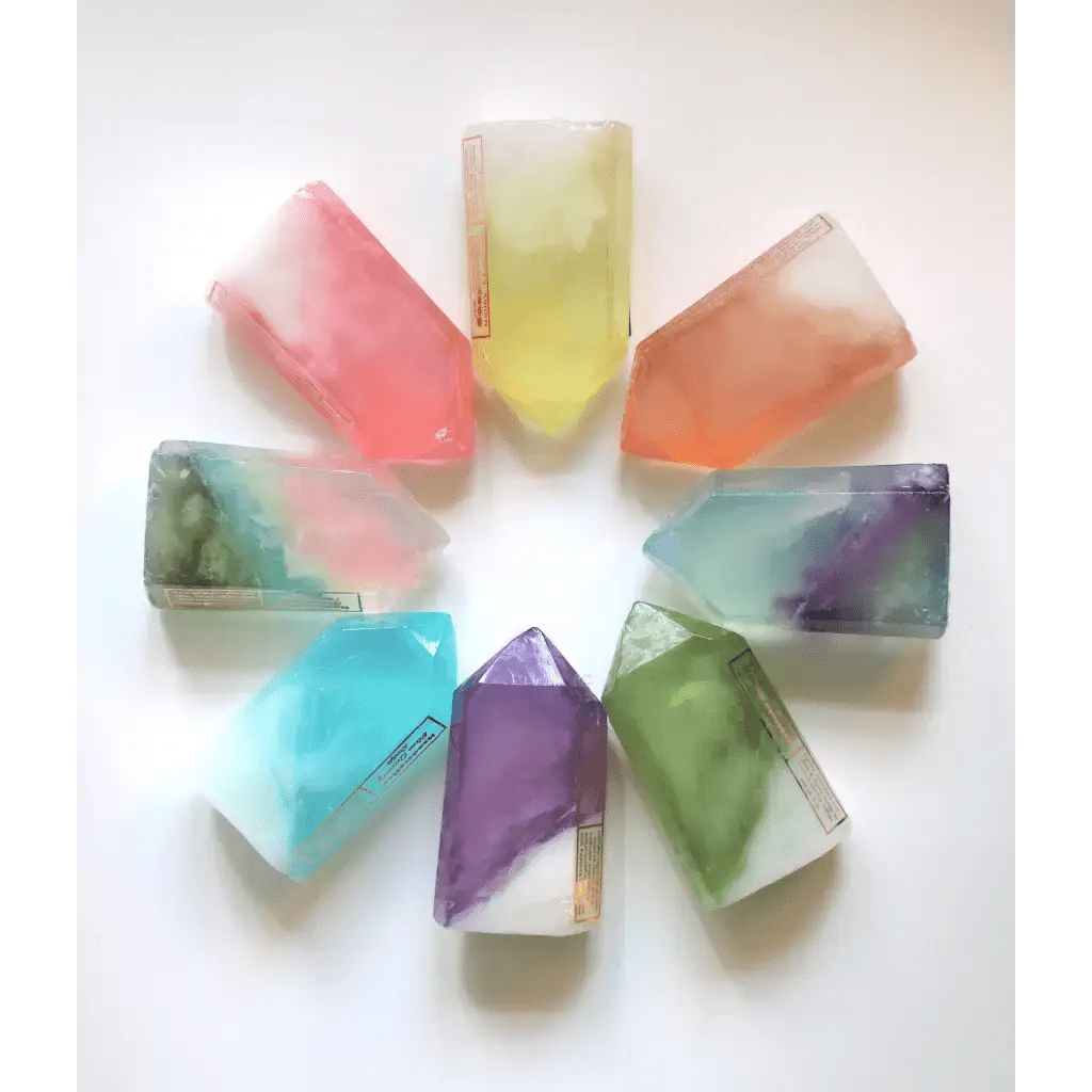 Crystal Gemstone Bar Soap by The Crystal Soapsmith