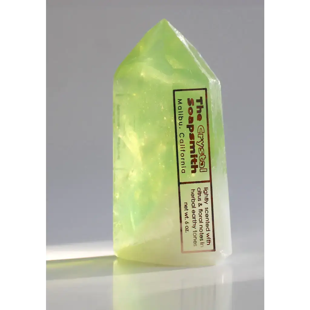 Crystal Gemstone Bar Soap by The Crystal Soapsmith - Peridot