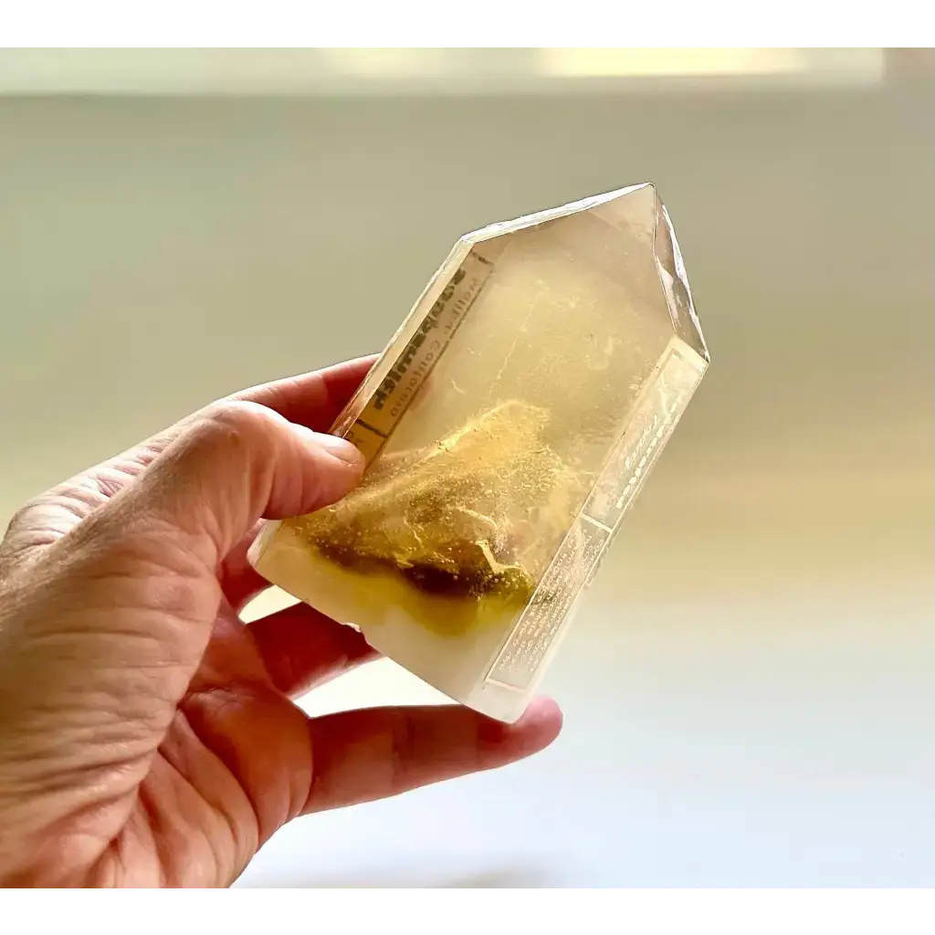 Crystal Gemstone Bar Soap by The Crystal Soapsmith - Topaz