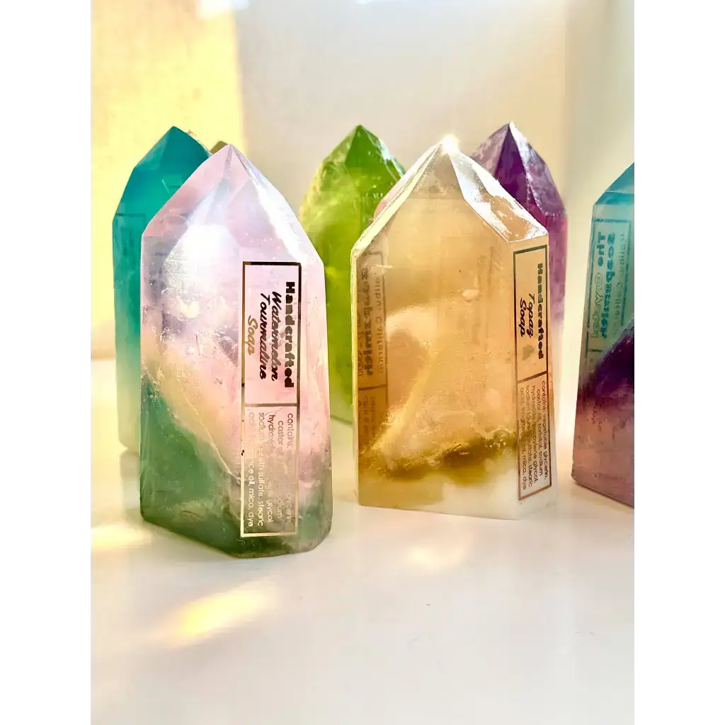 Crystal Gemstone Bar Soap by The Crystal Soapsmith