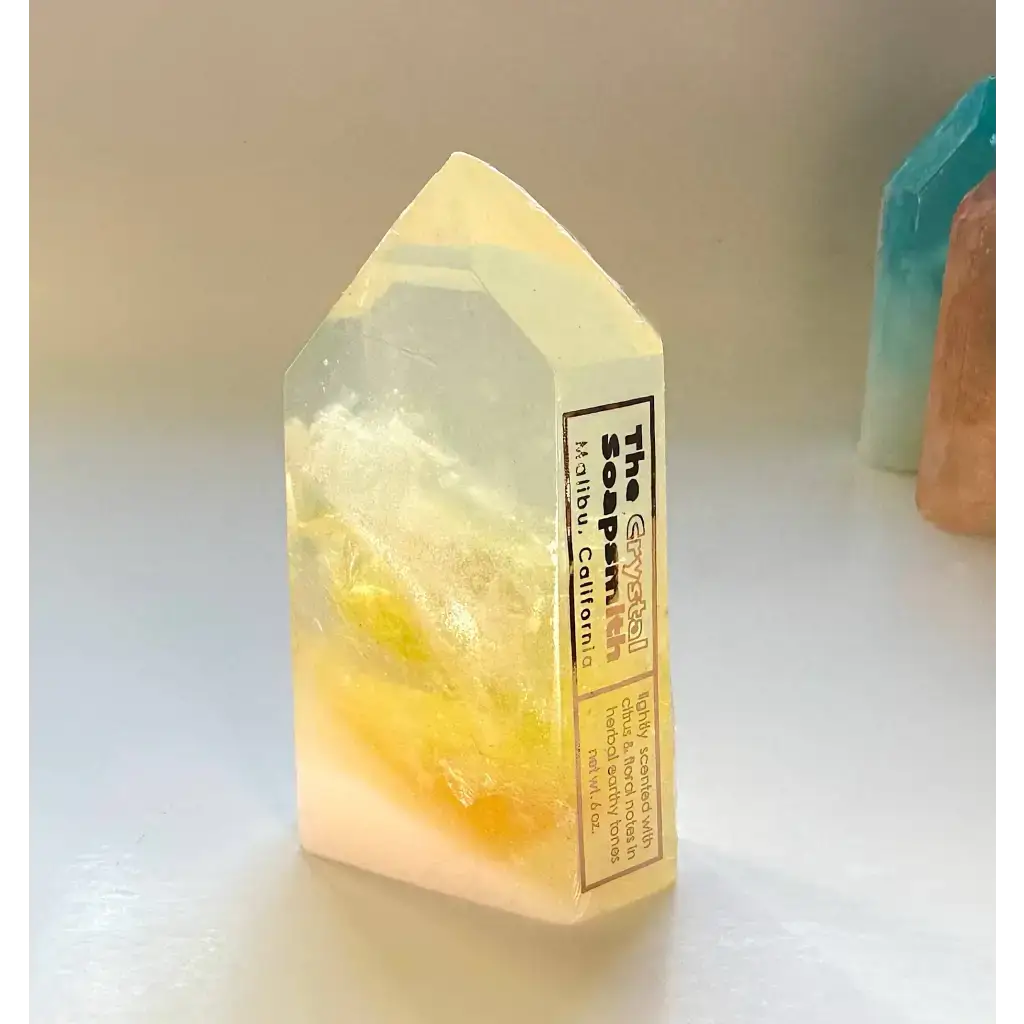 Crystal Gemstone Bar Soap by The Crystal Soapsmith - Citrine