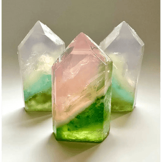 Crystal Gemstone Bar Soap by The Crystal Soapsmith