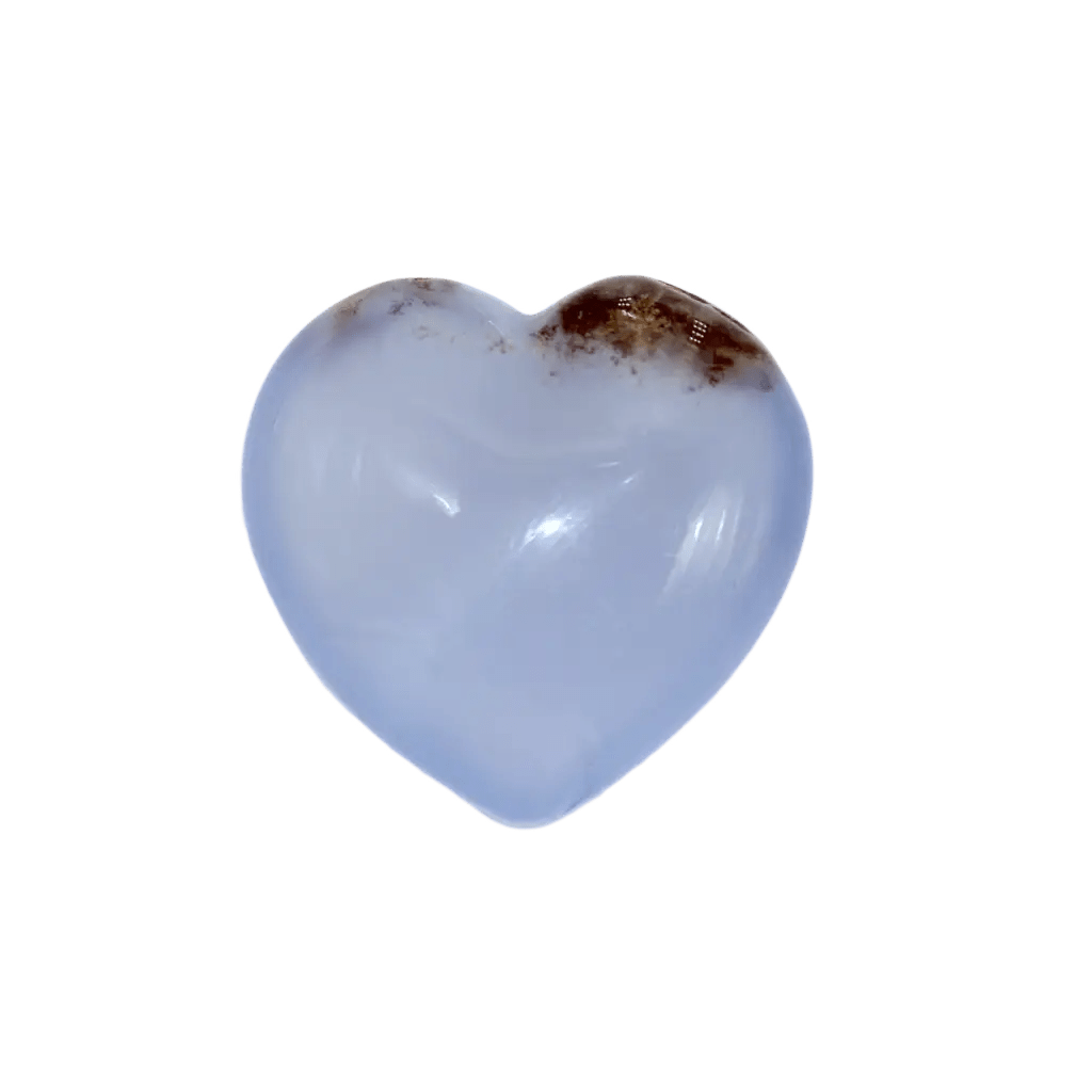 Crystal Heart - Blue Chalcedony - The Boho Depot
