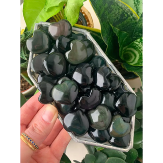 Rainbow Obsidian Heart