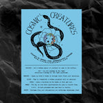 Scratch Off Fortune Card "Cosmic Creatures" (Snake)