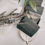 Charcoal + Gold Mica All-Natural Soap