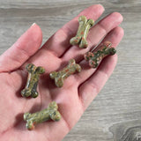 Gemstone Small Dog Bone Figurine