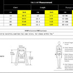 The sizing chart for the Bohemian Crisscross Halter Bralette Top.