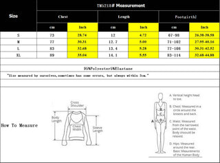 The sizing chart for the Bohemian Crisscross Halter Bralette Top.