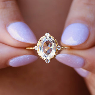 White Topaz Ring