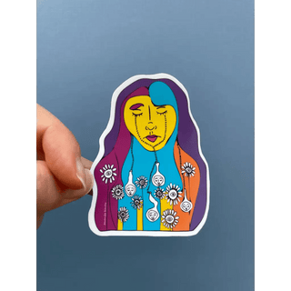 Daisy Tears Ancestors Spiritual Sticker