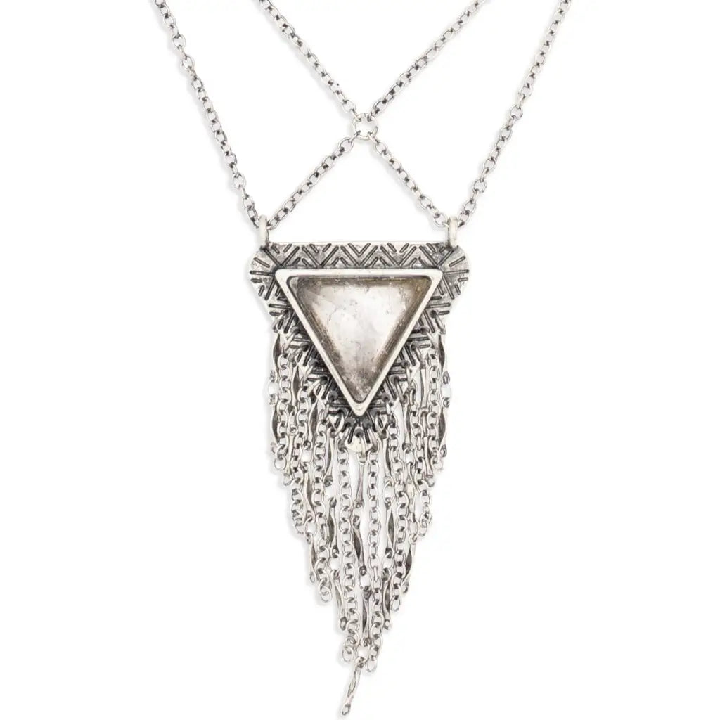 Days To Come Crystal Necklace - Silver/Quartz