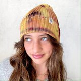 Sunflower Hand-dyed Beanie Hat