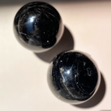 deep smoky quartz sphere black grounding protection crystal