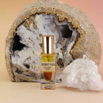 Desert Fleur Botanical Perfume mini – travel-size fragrance with clear quartz crystal