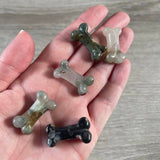 Gemstone Small Dog Bone Figurine