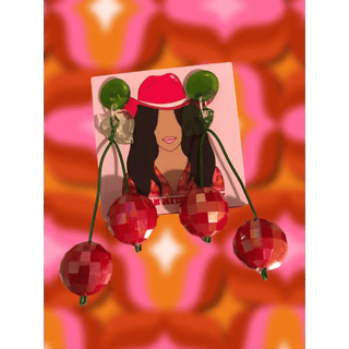 Disco Cherry Earrings