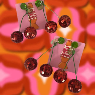 Disco Cherry Earrings