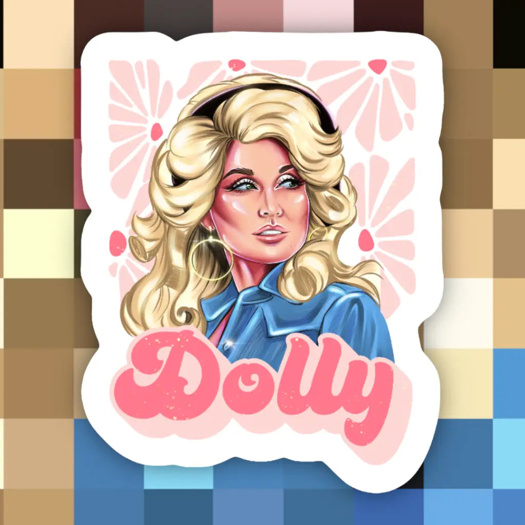 Dolly Flower Sticker