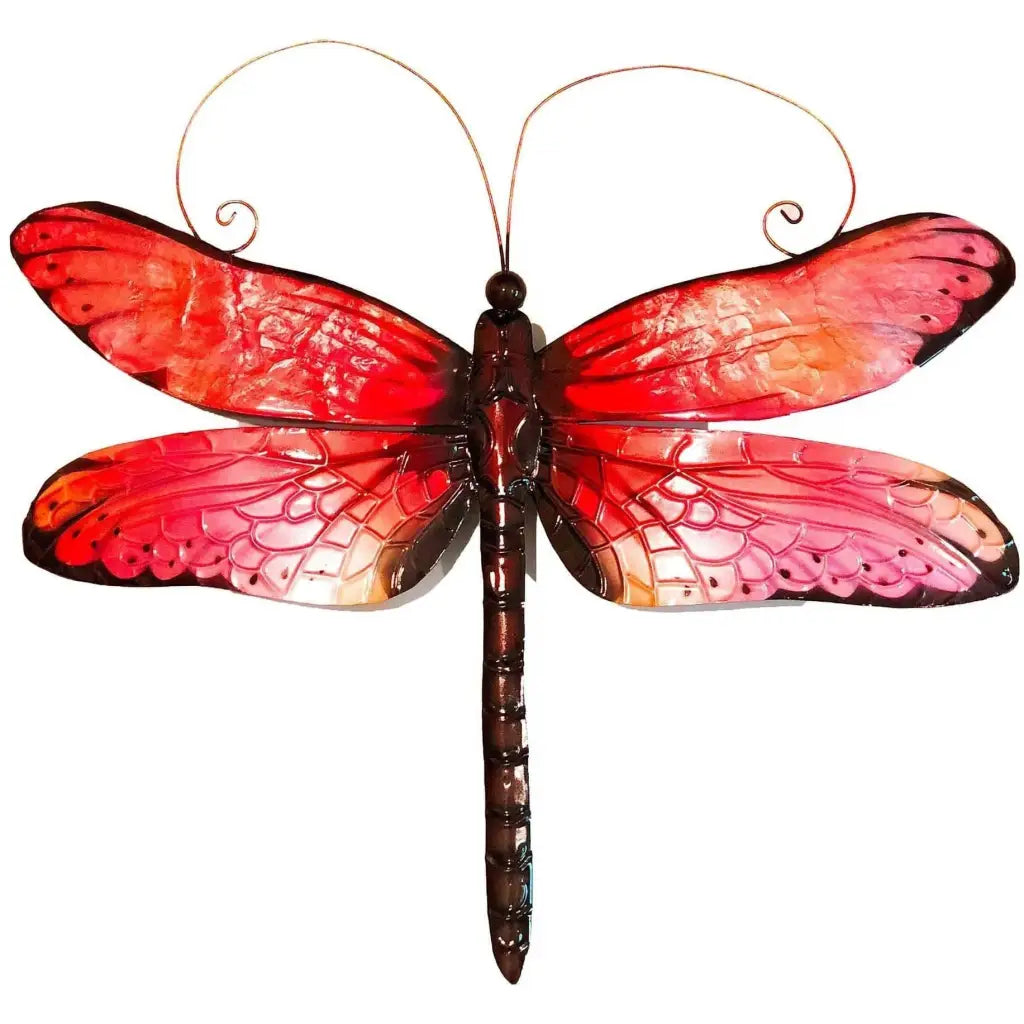 Dragonfly Wall Decor Red And Black