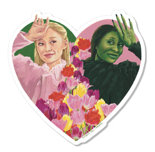 Wicked Elphaba and Glinda Sticker