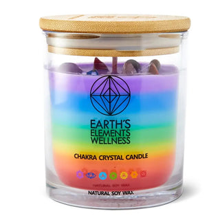 7 Chakra Crystal Candle