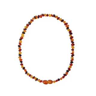 Amber Baby Teething Necklace Multi - Colored 12’ length