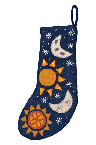 Felt Celestial Holiday Stockings