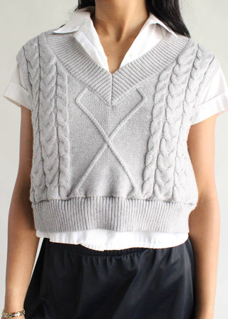 Cropped Sweater Vest