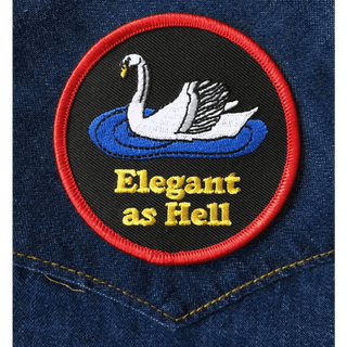 Elegant As Hell- Iron On Patch