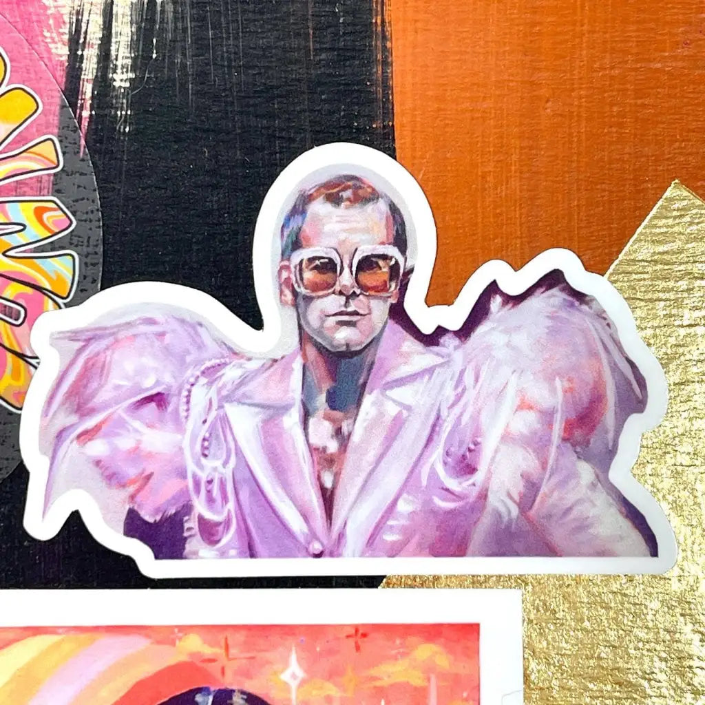 Elton Sticker by Tyler Darling