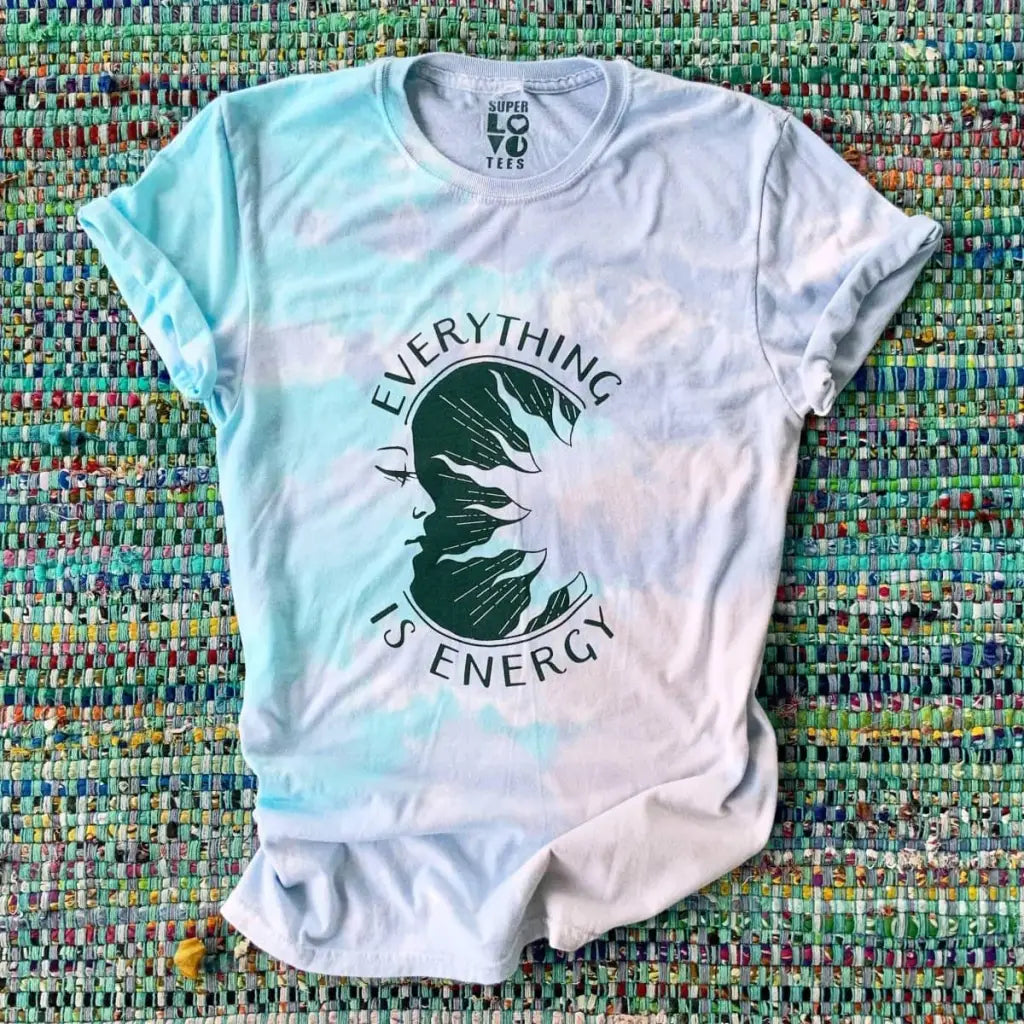 Everything is Energy - Green Dream Tie Dye Tee Small