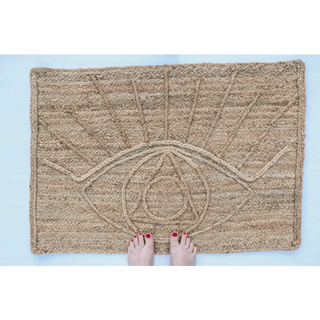 Evil Eye Handwoven Doormat