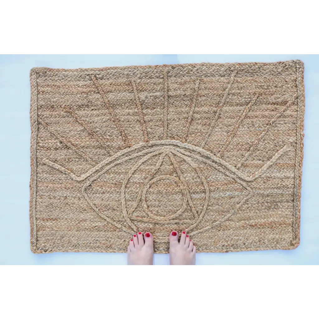 Evil Eye Handwoven Doormat