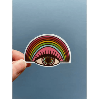 Evil Mystical Rainbow Eye Sticker