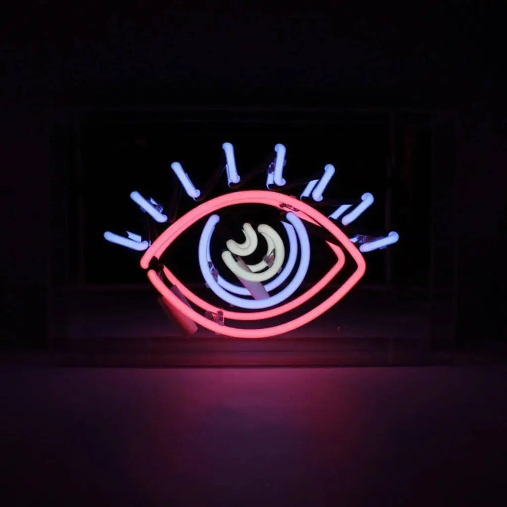 ’Eye’ Acrylic Box Neon Light