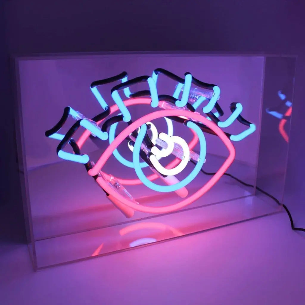 ’Eye’ Acrylic Box Neon Light
