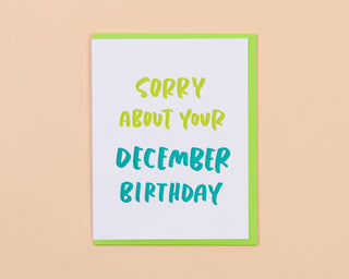 December Birthday Greeting Card