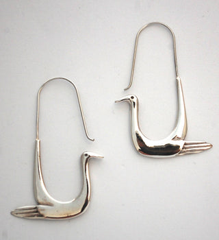 Sterling Silver Bird Earrings