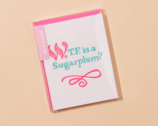 Sugarplum Holiday Letterpress Greeting Card