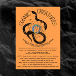 Scratch Off Fortune Card "Cosmic Creatures" (Snake)