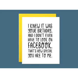 Facebook Birthday Card