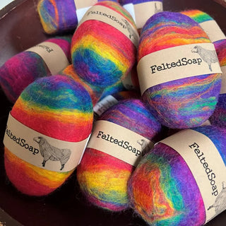 Felted Soap Rainbow Multi Color