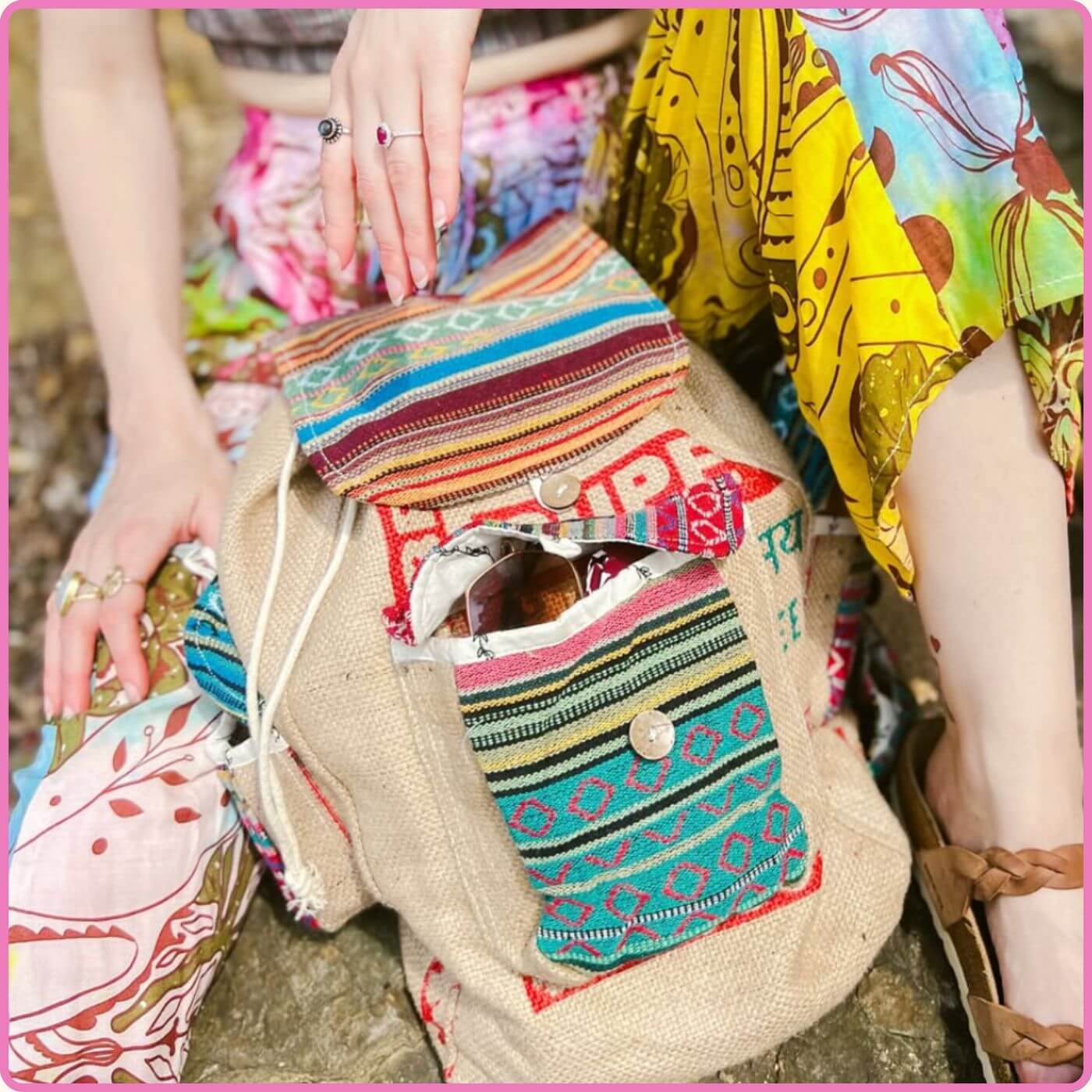 Festival boho style with playful outfits, layered accessories, crystals, and music-ready details