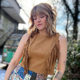 Festival fringe top for women with boho western aesthetic
