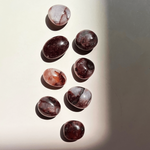 hematoid quartz tumble fire quartz red clear crystal