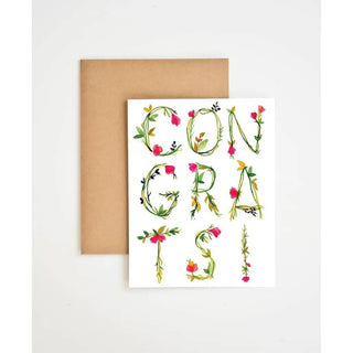 Floral Congrats Card