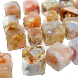 Flower Agate Tumbled Square Spiritual Stone