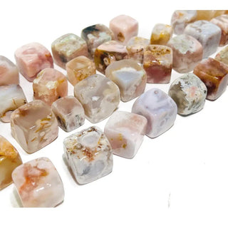 Flower Agate Tumbled Square Spiritual Stone