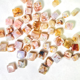 Flower Agate Tumbled Square Spiritual Stone